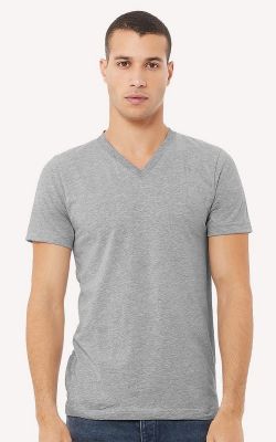 BELLA + CANVAS 3005CVC - Unisex Heather CVC V-Neck Tee