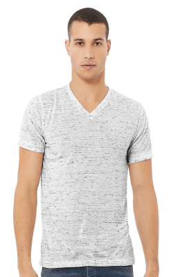 BELLA + CANVAS 3655 - Unisex Textured Jersey V-Neck Tee