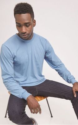 American Apparel 2007 - Unisex Fine Jersey Long Sleeve T-shirt 