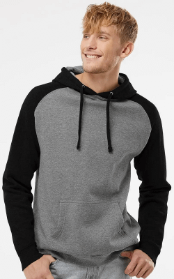 Independent Trading Co. IND40RP - Raglan Hooded Sweatshirt