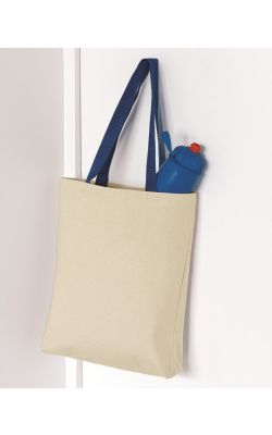 Q-Tees Q4400 - Canvas Tote Colour Handles