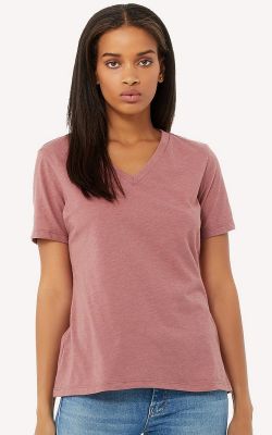 BELLA + CANVAS 6405CVC - Women's Relaxed Heather CVC V-Neck Tee