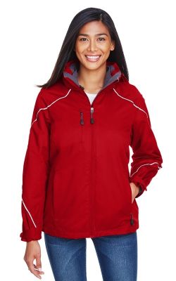 North End  78196  -  Ladies' Angle 3-in-1 Jacket with Bonded Fleece Liner