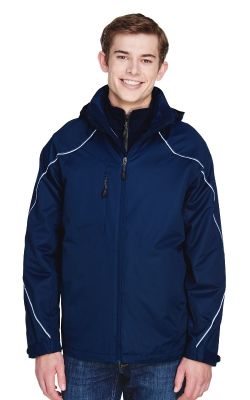 North End 88196 - Men's Angle 3-in-1 Jacket with Bonded Fleece Liner