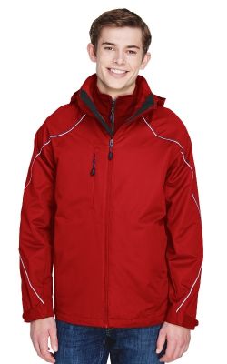 North End 88196T - Men's Tall Angle 3-in-1 Jacket with Bonded Fleece Liner