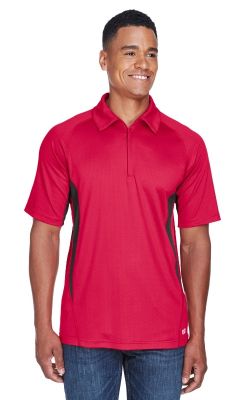 North End  88657  -  Men's Serac UTK cool-logik Performance Zippered Polo
