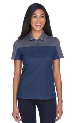 Core 365  CE101W  -  Ladies' Balance Colorblock Performance Piqu Polo
