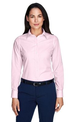Devon & Jones  D645W  -  Ladies' Crown Woven Collection Banker Stripe