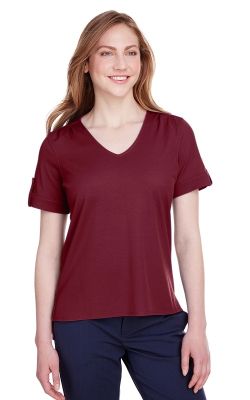 Devon & Jones DG20WB - Ladie's Performance Rolled-Sleeve Top