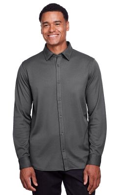 Devon & Jones  DG20Z  -  Men's CrownLux Performance Plaited Button-Down Shirt