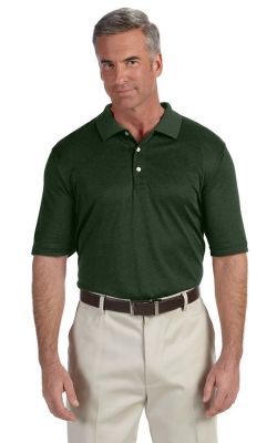 Devon & Jones  DG210  -  Men's Pima-Tech Jet Piqu Heather Polo