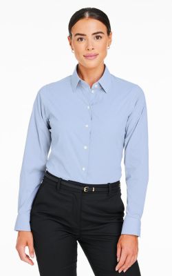 Devon & Jones DG537W - Crownlux Performance Ladies' Microstripe Shirt