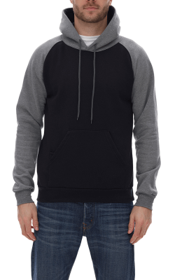 KingFashion KF4042 Raglan Hooded Fleece Sweatshirts
