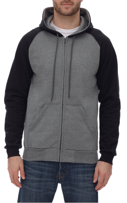 KingFashion KF4048 - Full Zip Hooded Fleece - Raglan Sleeves