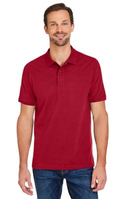 Harriton M205 - Men's Valiant Cotton Snag Protect Polo