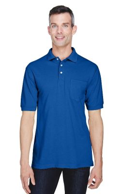 Harriton  M265P  -  Men's 5.6 oz. Easy Blend Polo withPocket