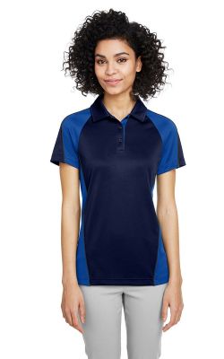 Harriton  M385W  -  Ladies' Advantage Snag Protection Plus IL Colorblock Polo