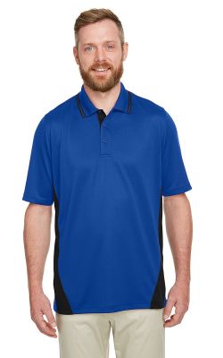 Harriton M386 - Men's Flash Snag Protection Plus IL Colorblock Polo