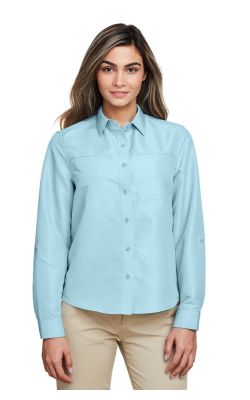 Harriton  M580LW  -  Ladies' Key West Long-Sleeve Performance Staff Shirt