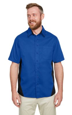 Harriton  M586T  -  Men's Tall Flash IL Colorblock Short Sleeve Shirt