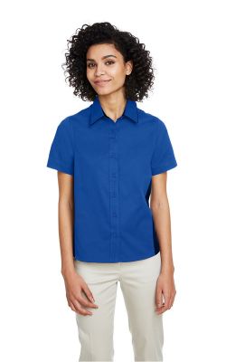 Harriton  M586W  -  Ladies' Flash IL Colorblock Short Sleeve Shirt