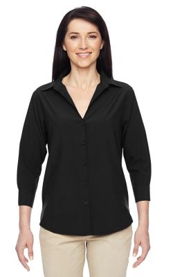 Harriton  M610W  -  Ladies' Paradise 3/4-Sleeve Performance Shirt