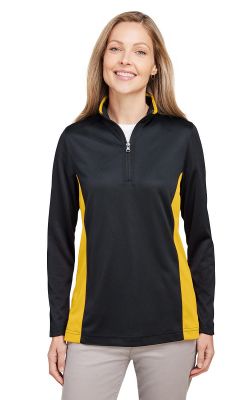 Harriton  M786W  -  Ladies' Flash Snag Protection Plus IL Colorblock Quarter-Zip