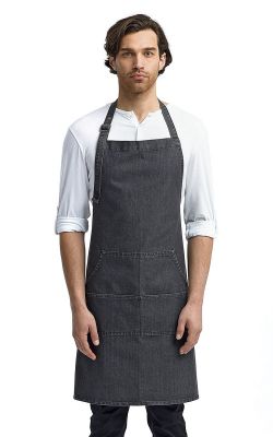 Artisan Collection by Reprime  RP126  -  Unisex Jeans Stitch Denim Bib Apron