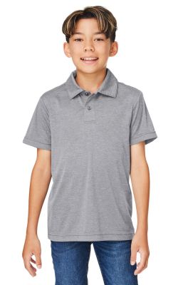 Team 365 TT51HY - Youth Zone Sonic Heather Performance Polo