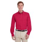 Harriton M581 - Men's Foundation 100% Cotton Long-Sleeve Twill Shirt with Teflon