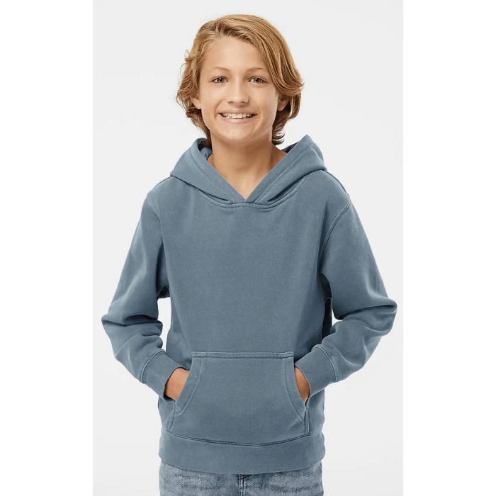 Independent Trading Co. PRM1500Y - Youth Midweight Pigment-Dyed Hooded Sweatshirt main product photo