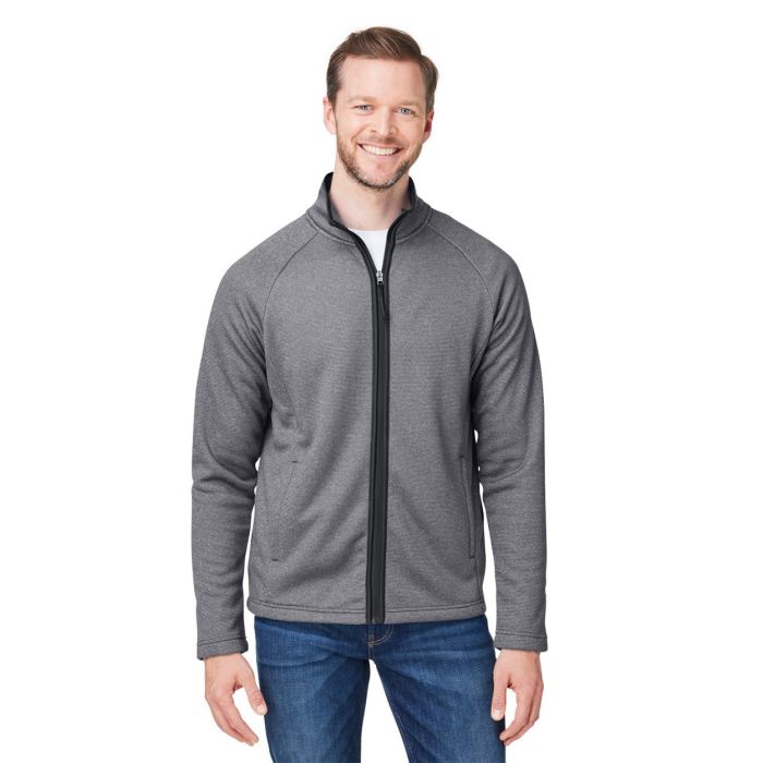 CORE365 CE72 - Venture Heathered Stripe Full-Zip main product photo