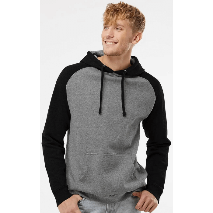 Independent Trading Co. IND40RP - Raglan Hooded Sweatshirt main product photo