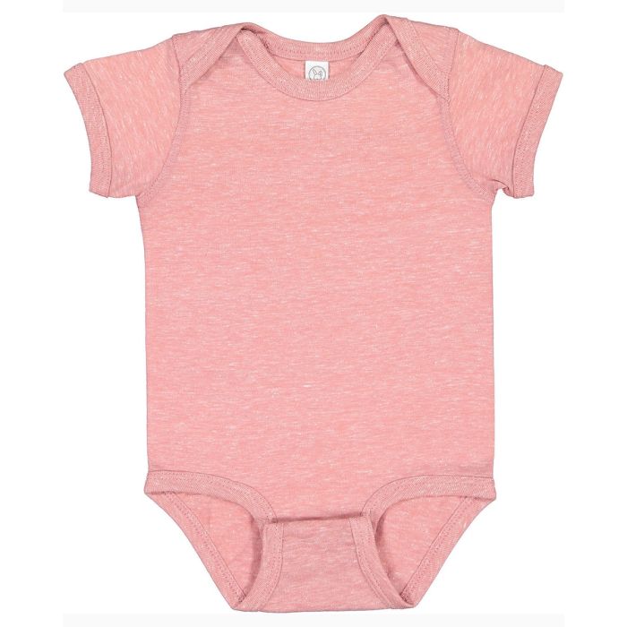 Rabbit Skins 4491 - Infant Harborside Melange Jersey Bodysuit main product photo