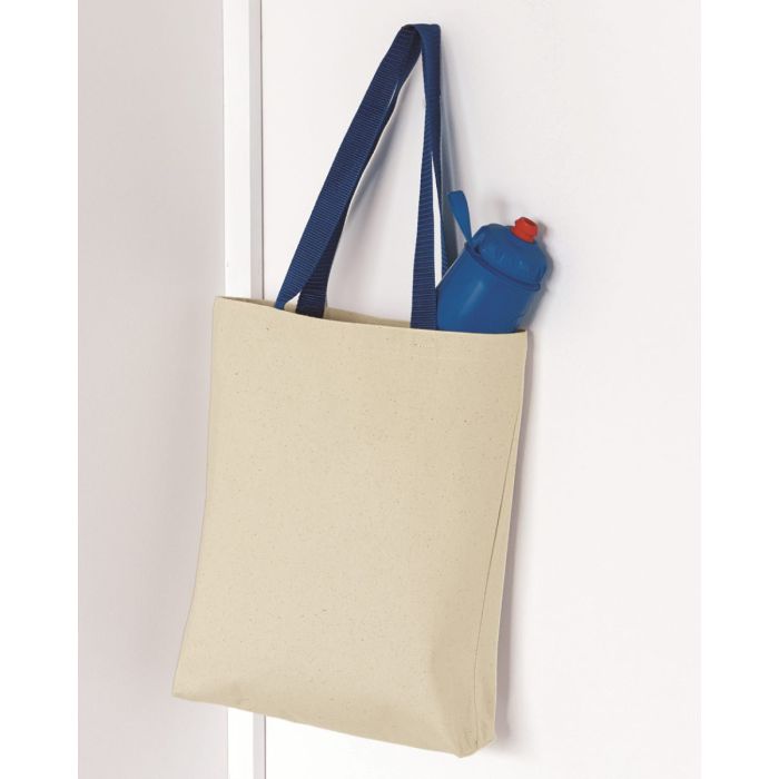 Q-Tees Q4400 - Canvas Tote Colour Handles main product photo