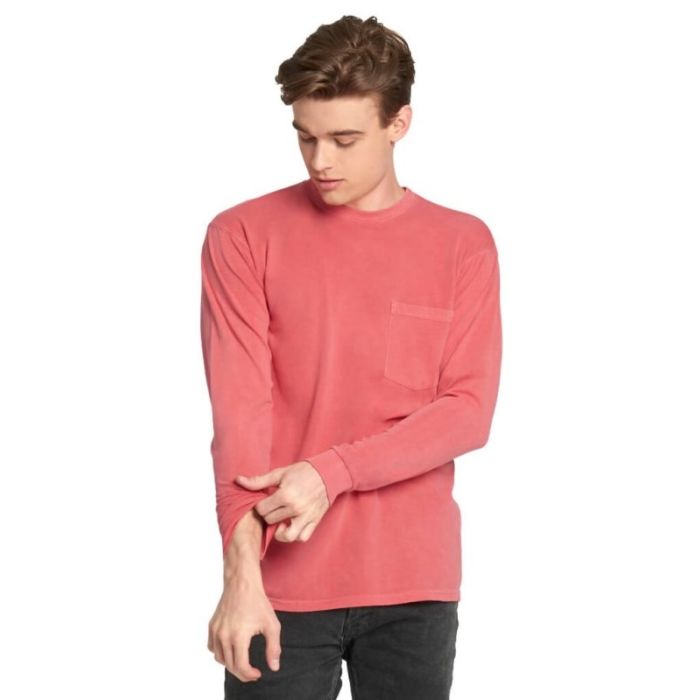 Next Level 7451 - Inspired Dye Long Sleeve Pocket T-Shirt main product photo