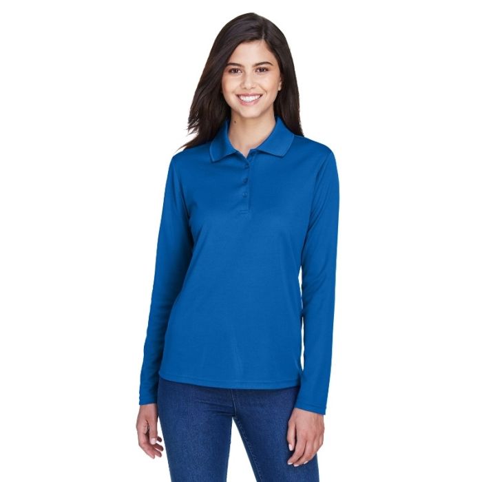 Core 365 78192 - Ladies' Pinnacle Performance Long-Sleeve Piqu Polo main product photo