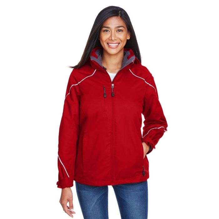 North End 78196 - Ladies' Angle 3-in-1 Jacket with Bonded Fleece Liner main product photo