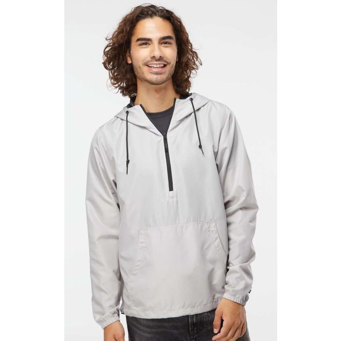 Independent Trading Co. EXP54LWP Unisex Lightweight Quarter Zip Windbreaker Pullover Jacket