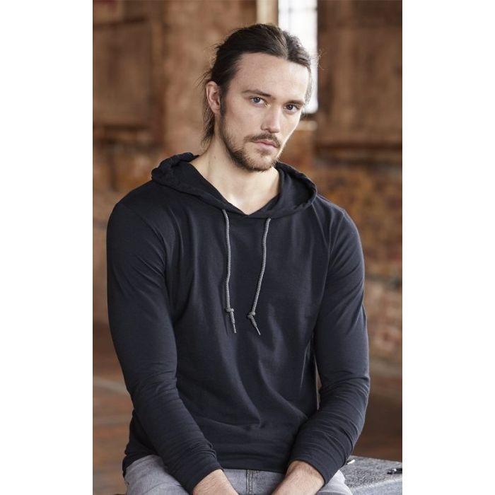 Gildan 987 - Softstyle® Adult Lightweight Hooded Long Sleeve Tee main product photo