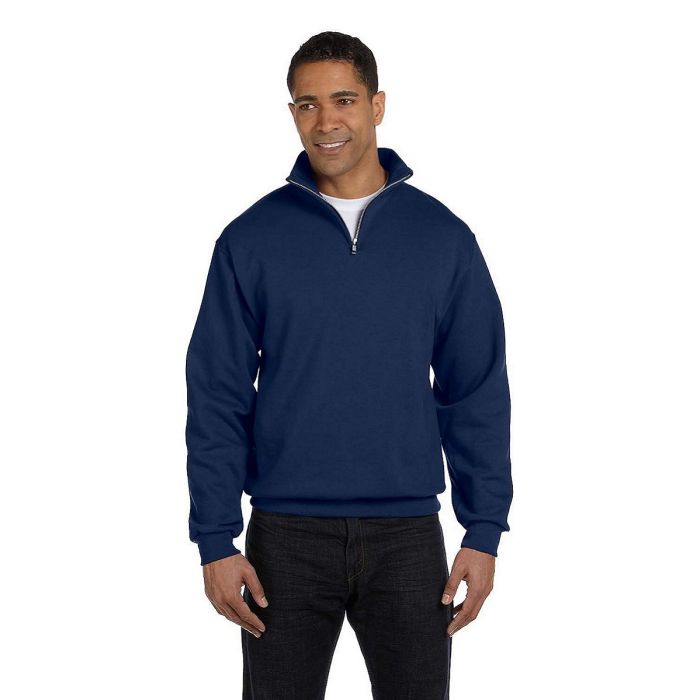 Jerzees 995M NuBlend Quarter Zip Cadet Collar Sweatshirt