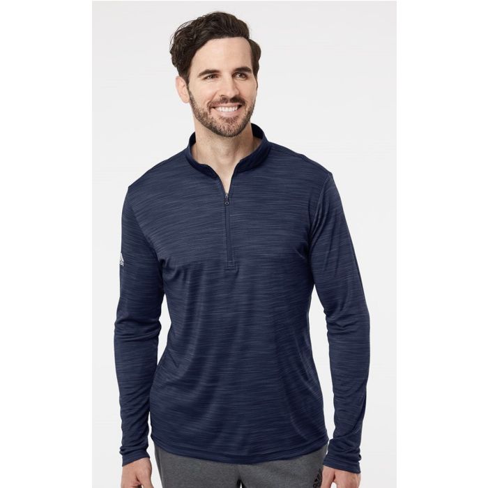 Adidas A475 - Lightweight Mélange Quarter-Zip Pullover main product photo