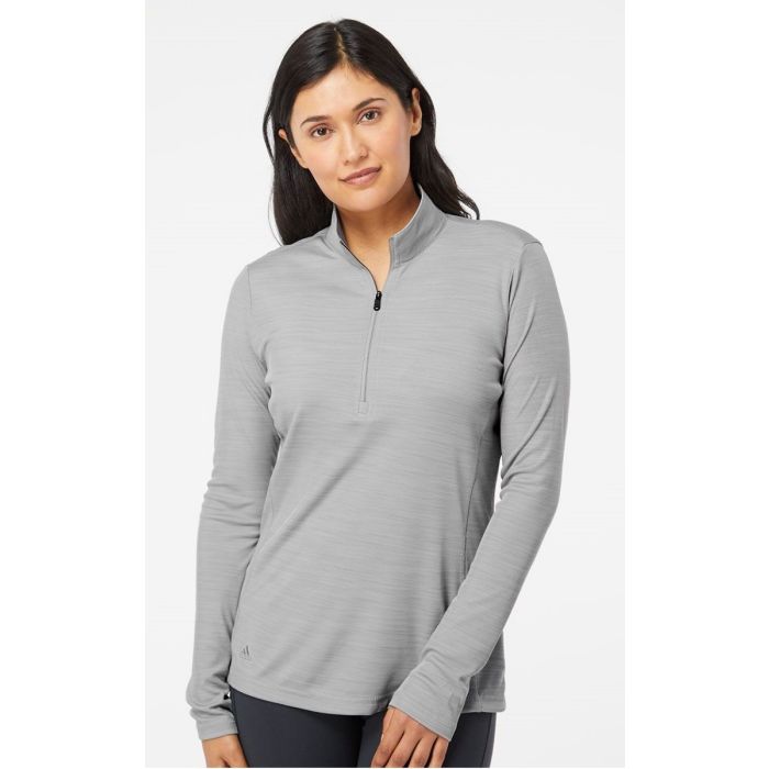 Adidas A476 - Women's Lightweight Mélange Quarter-Zip Pullover main product photo