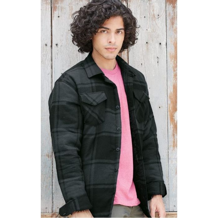 Burnside 8610 - Men's Quilted Flannel Jacket main product photo