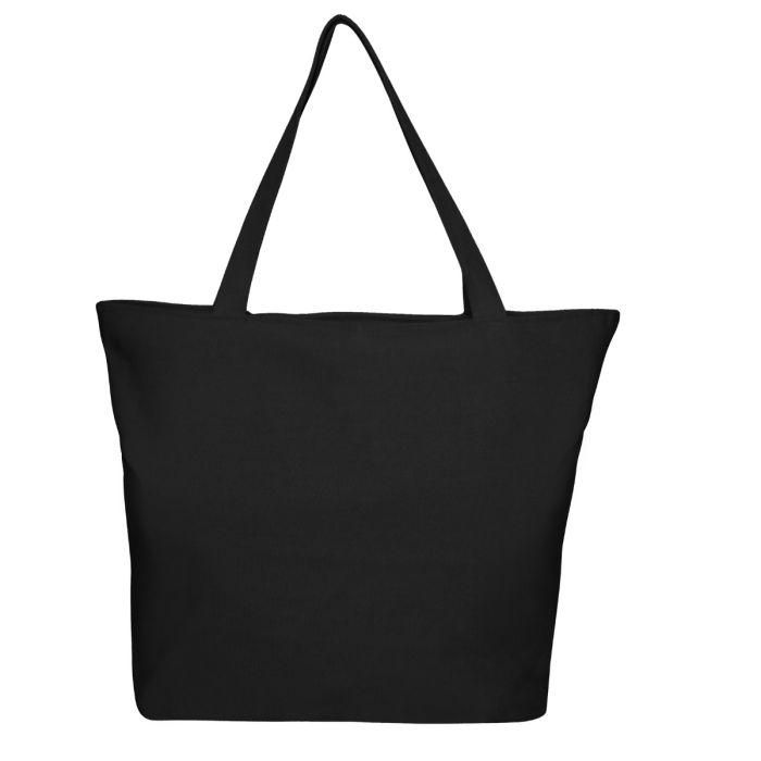 Jumbo canvas tote bags with zipper best sale