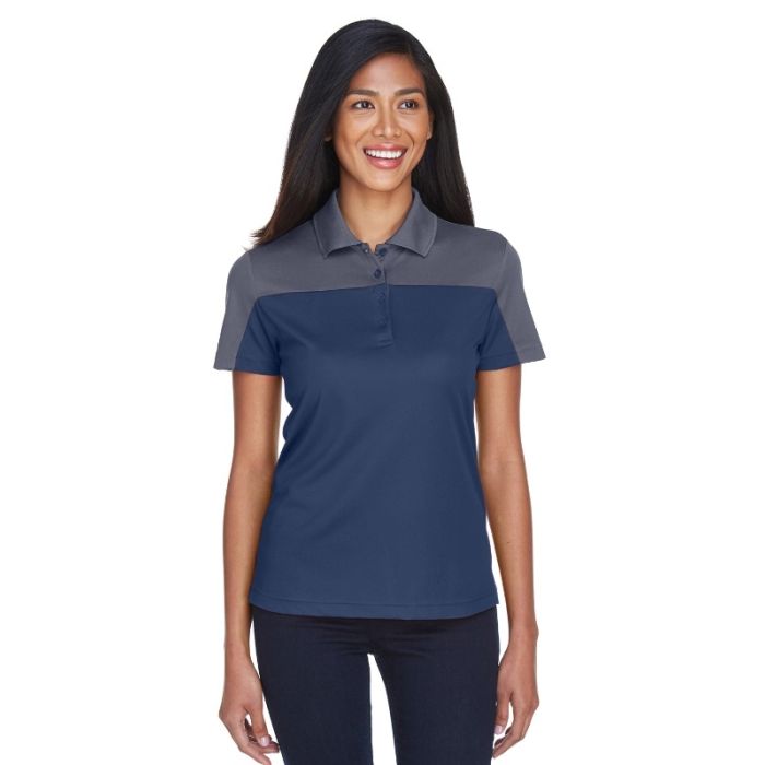 Core 365 CE101W - Ladies' Balance Colorblock Performance Piqu Polo main product photo