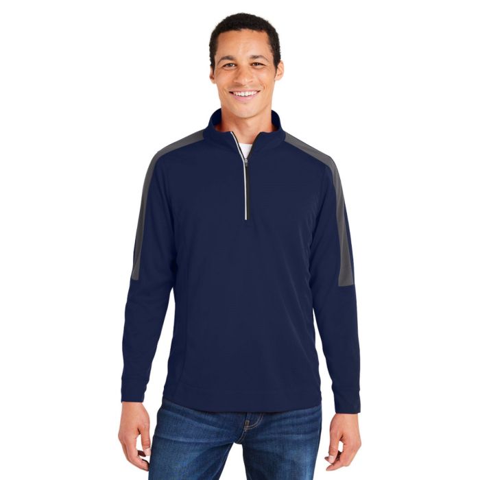 Core365 CE404 - Men's Market Snag Protect Mesh Colorblock Quarter-Zip main product photo