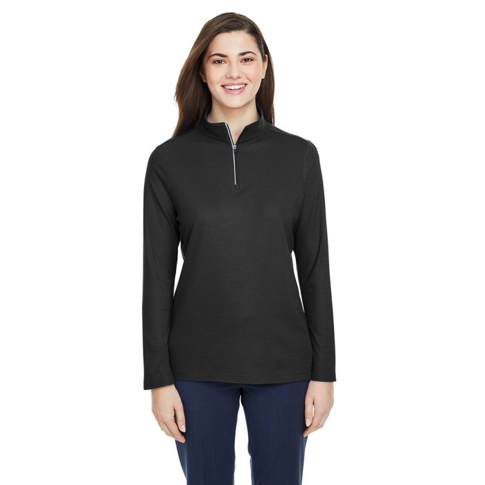 Core 365 CE405W - Ladies' Fusion ChromaSoft Pique Quarter-Zip main product photo