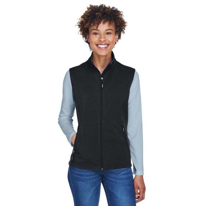 Core 365 CE701W - Ladies' Cruise Two-Layer Fleece Bonded SoftShell Vest main product photo