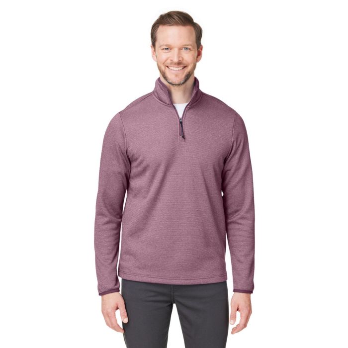 Core365 CE73 - Men's Venture Heathered Stripe Quarter-Zip main product photo